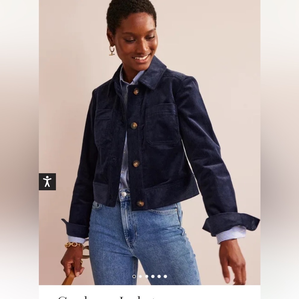 Boden Navy Corduroy Jacket